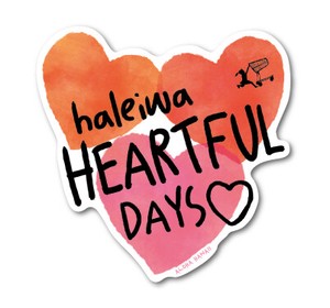 ハレイワハッピーマーケット ステッカー ハート HEARTFUL DAYS HHM078 おしゃれ ハワイ 【新商品】