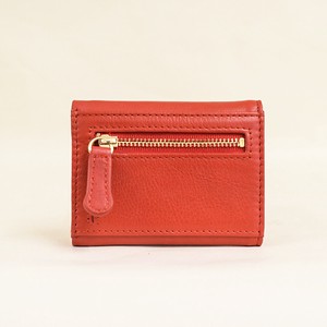 Trifold Wallet Red Ladies'