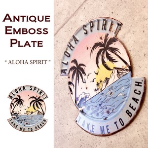 Wall Plate Antique Aloha