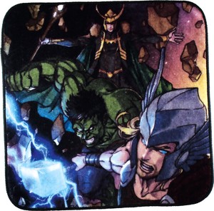 T'S FACTORY Face Towel Thor hulk Marvel