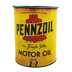 DESKTOP SIGN【PENNZOIL OIL CAN STAND】ペン立て アメリカン雑貨
