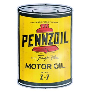 エンボス看板【BIG PENNZOIL OIL CAN】プレート サイン アメリカン雑貨
