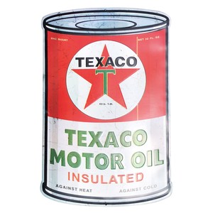 エンボス看板【BIG TEXACO OIL CAN】プレート サイン アメリカン雑貨