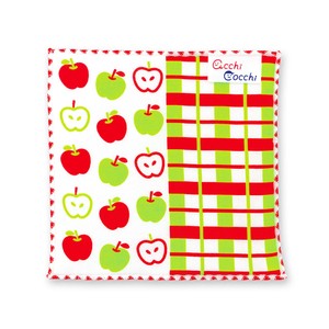 Gauze Handkerchief Apple Made in Japan