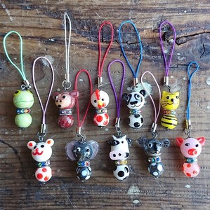 Phone Strap Animals Set of 10