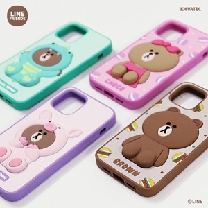 [iPhone] 【iPhoneSE（第3世代）/SE2/8/7 ケース】 LINE FRIENDS SILICON CASE