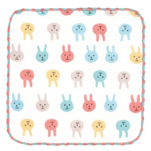 Gauze Handkerchief Mini Rabbit Made in Japan