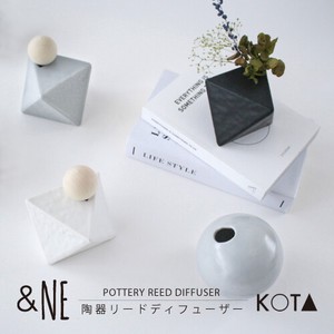 陶器リードディフューザーKOTA　マル/カク　【日本製】【美濃焼】