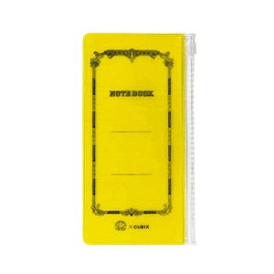 Business Card Holder Yellow Swallow Retro