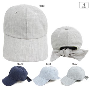 杢ポリバックリボンローキャップ CAP 帽子