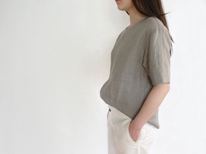 Button Shirt/Blouse Pullover Side Slit Buttons