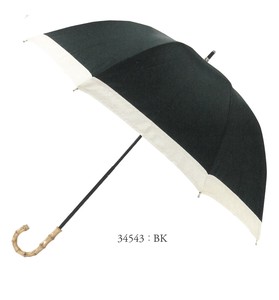 【2020新作】【晴雨兼用】【遮光】【長傘】【深張り】グログラン BK 734543