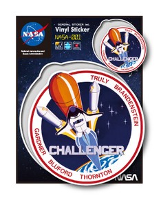 NASAステッカー CHALLENGER ロゴ エンブレム 宇宙 スペースシャトル NASA001 グッズ 2020新作