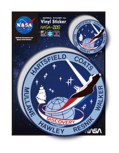 NASAステッカー DISCOVERY ロゴ エンブレム 宇宙 スペースシャトル NASA008 グッズ 2020新作