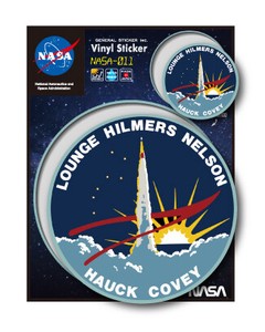 NASAステッカー ロゴ エンブレム 宇宙 スペースシャトル NASA011 グッズ 2020新作