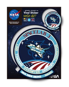 NASAステッカー SPACELAB 3 ロゴ エンブレム 宇宙 スペースシャトル NASA027 グッズ 2020新作