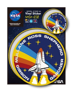NASAステッカー ロゴ エンブレム 宇宙 スペースシャトル NASA030 グッズ 2020新作