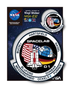 NASAステッカー SPACELAB D1 ロゴ エンブレム 宇宙 スペースシャトル NASA032 グッズ 2020新作