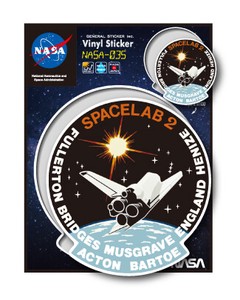 NASAステッカー SPACELAB 2 ロゴ エンブレム 宇宙 スペースシャトル NASA035 グッズ 2020新作