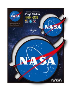 NASAステッカー NASA ブラック ミートボール ロゴ エンブレム 宇宙 スペースシャトル NASA039 2020新作