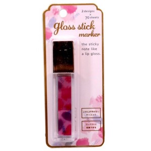 Sticky Notes Pink Stick Marker
