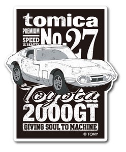 大人トミカステッカー toyota 2000gt トミカ TOMICA 車 Mサイズ LCS852 2020新作
