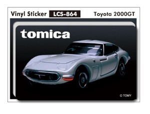 大人トミカステッカー toyota 2000gt トミカ TOMICA 車 Sサイズ LCS864 2020新作