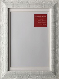 額縁　シンプルデザイン ミーサフレーム Mysa Frame White　A4