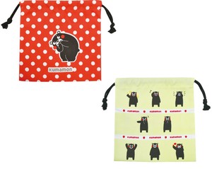 Small Bag/Wallet Kuma-mon Drawstring Bag 2-types