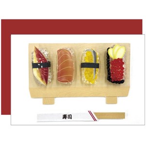 Japanese foodsグリーティングカード【握り寿司】C03-GO-27