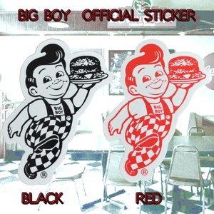BIG BOY オフィシャル ステッカー　【BLACK / RED】【2色チョイス】