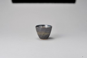 黒銀彩雲流ロックカップ【日本製　陶器】