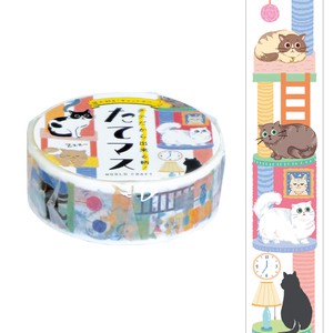 DECOLE Washi Tape Washi Tape Cat Tower Animals Tate-Masu Cat Stationery