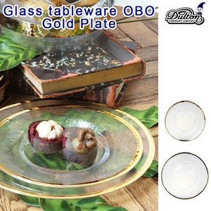 Glass tableware OBO　Gold Plate