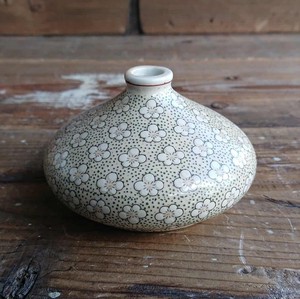 Flower Vase Small Floral Pattern Pottery