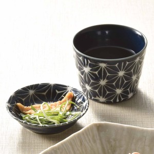 ■【そば】美風麻の葉皿付そばちょこ/薬味皿