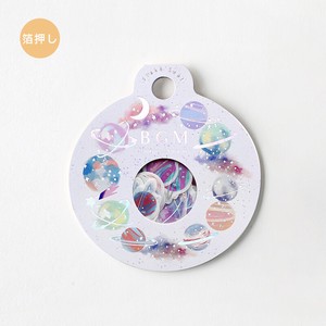 BGM Stickers Flake Sticker Wreath Foil Stamping Planet