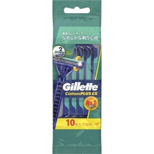 ジレット(Gillette)　カスタムプラスEX ディスポーザブル首振式 10本入