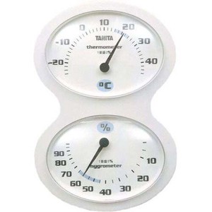 タニタ(TANITA) 〈温湿度計〉アナログ温湿度計 TT-509-WH(ホワイト)