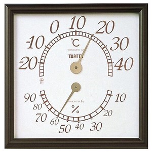 タニタ(TANITA) 〈温湿度計〉アナログ温湿度計 オフィスキング  5485-BR(ブラウン)
