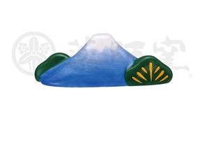 日本一富士山箸置き（青）