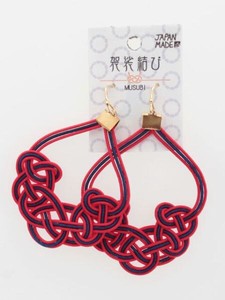 Pierced Earring Mizuhiki Knot Made in Japan