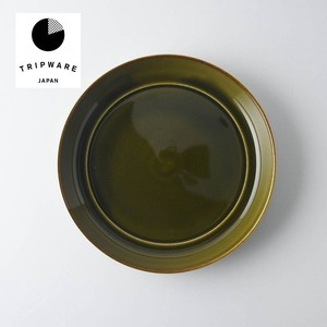 TRIP WARE プレート175 緑釉[日本製/美濃焼/洋食器/リサイクル食器]