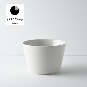 Mino ware Donburi Bowl Trip White glaze Straight Western Tableware Made in Japan