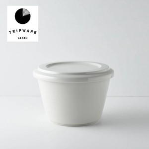 Mino ware Storage Jar/Bag Trip White glaze Straight Western Tableware Made in Japan