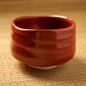 鉄赤　抹茶碗　美濃焼（日本製）