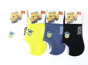 Kids' Socks Minions Character Socks Embroidered kids 18cm