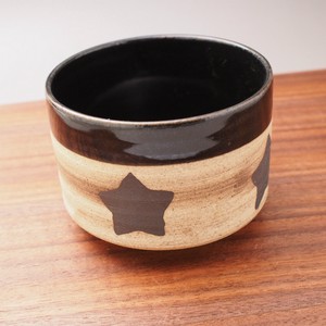 Mino ware Japanese Teacup Matcha Bowl Star Black Made in Japan