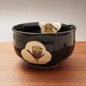 黒椿　抹茶碗　瀬戸焼（日本製）