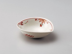 赤絵花つなぎすげ傘小鉢（小）【日本製　陶器】